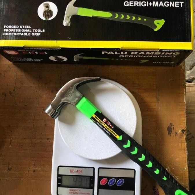 ><><><] PALU KAMBING MAGNET GERIGI PUKUL BESI GAGANG KARET CLAW HAMMER 16OZ