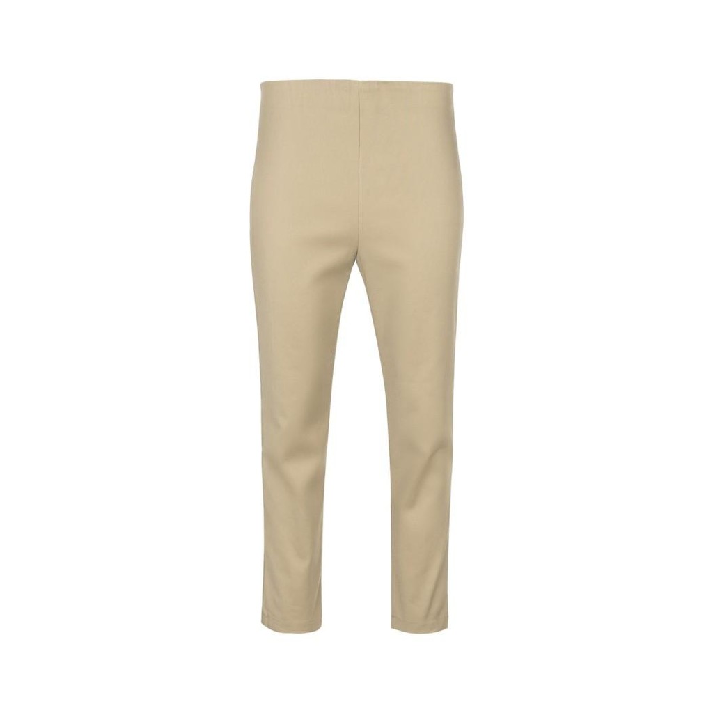 Benang Jarum - High Waist Ankle Pants - Cappuccino