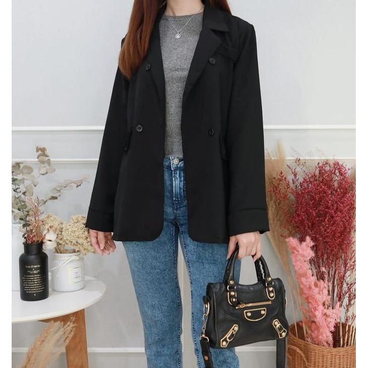 Sienna Blazer Outer Korean Wanita  - Blazer Outfits Hijab Terlaris