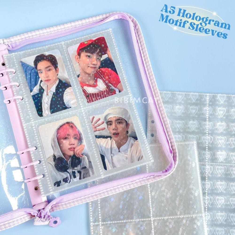 

(A5 Size) Sleeve Binder Hologram Motif A5 6 Ring (1 SET 10 lembar)