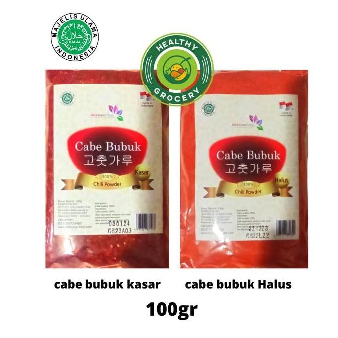 

Buruan beli] Gochugaru Cabe Bubuk Halus / Kasar Halal 100gr