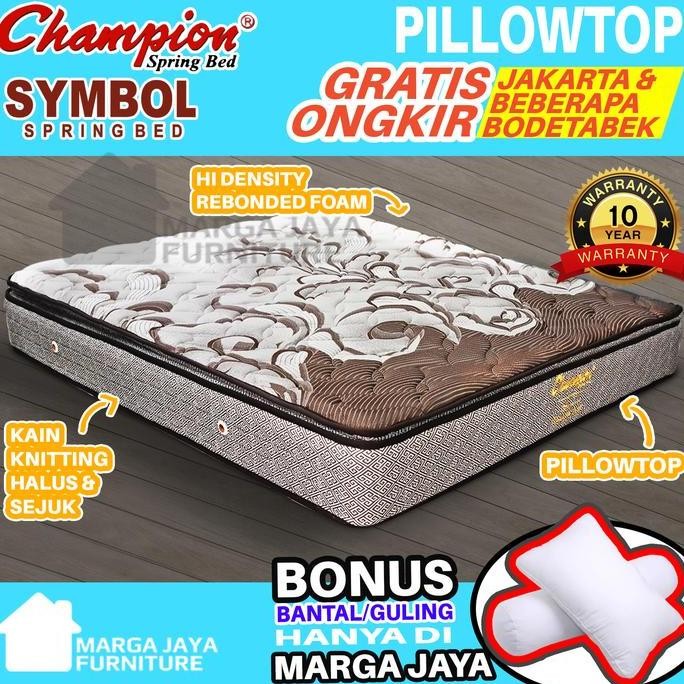 Termurah Springbed Champion Symbol Pillowtop Kasur Matras 120 160 180
