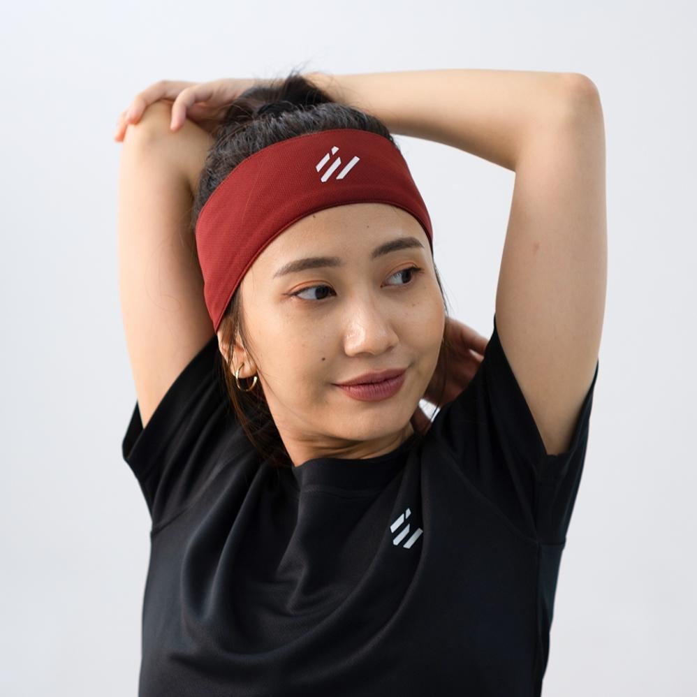 Eternity Sport Headband Bandana / Ikat Kepala Ikat Rambut Olaraga Pria Wanita Unisex - Merah