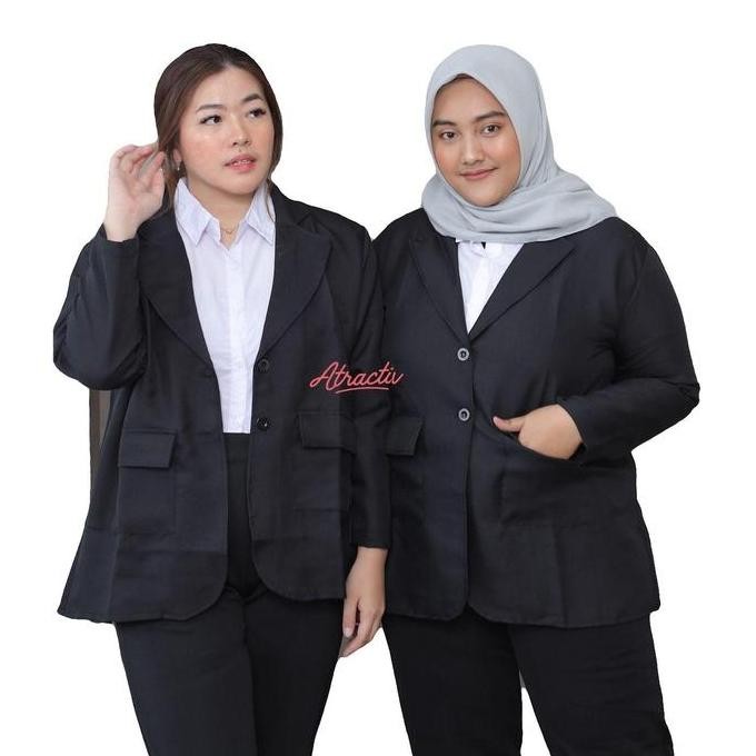 Atractiv Blazer Formal Jumbo Wanita Ld150 Blazer Wanita Jumbo Oversize Ld120 Ld130 Ld145 Ld150 Jas K