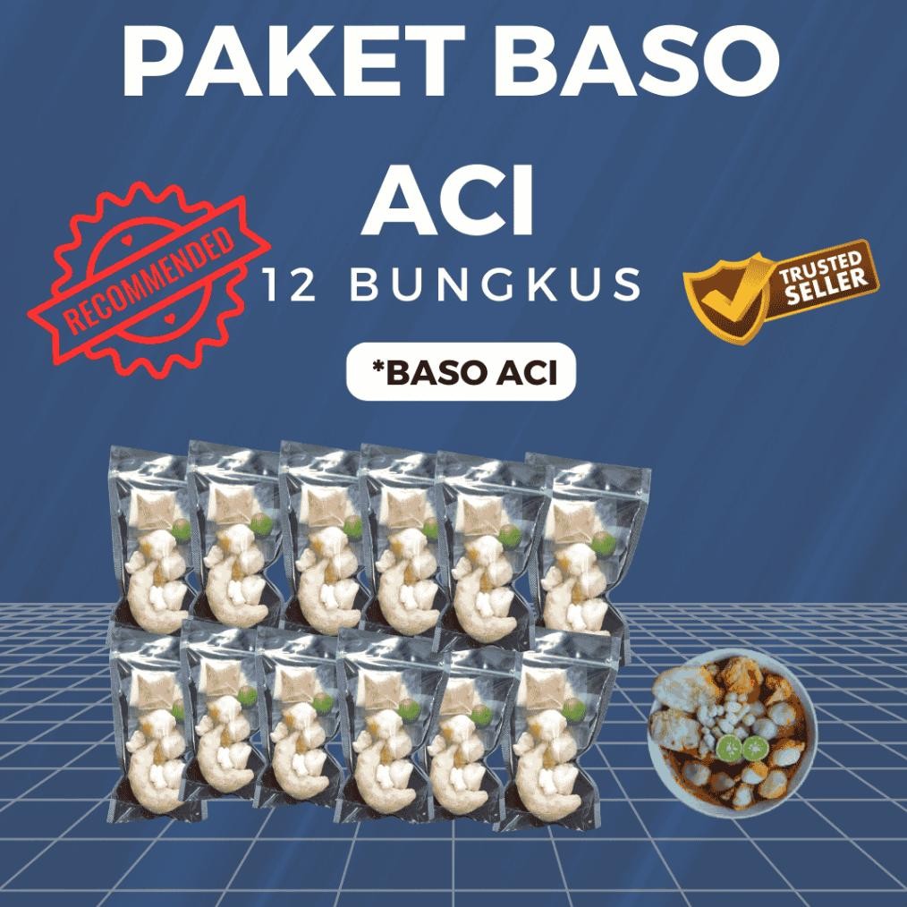 

paket 12 bungkus baso aci siap saji baso aci instan kualitas (vakum) baso aci nya baso aci instan baso aci