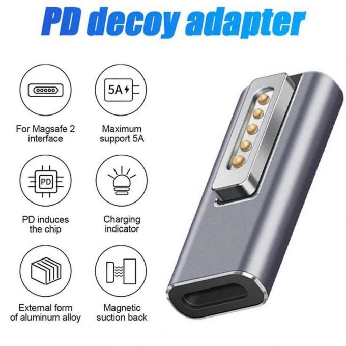 Adapter Type C To Magsafe 2 Pd Fast Charger Macbook 60W 5A Bl-91003