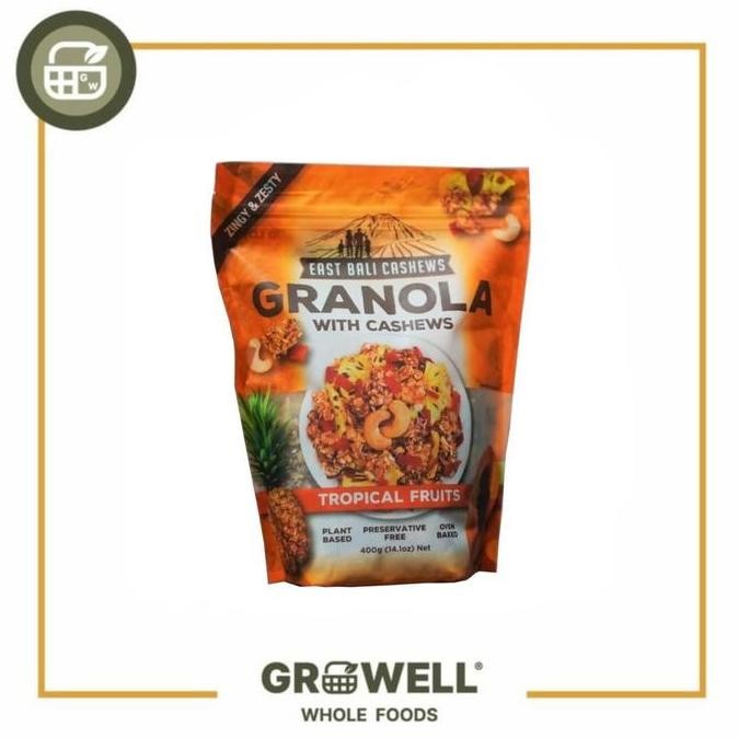 

Promo East Bali Cashew Granola Tropical Fruits 400Gr