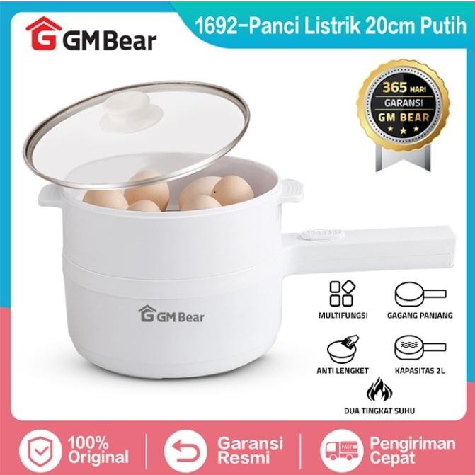 TERMURAH Panci Listrik Multifungsi 2.0L GM BEAR ORIGINAL Panci Listrik Fry Pan sudah SNI /Steamer Se