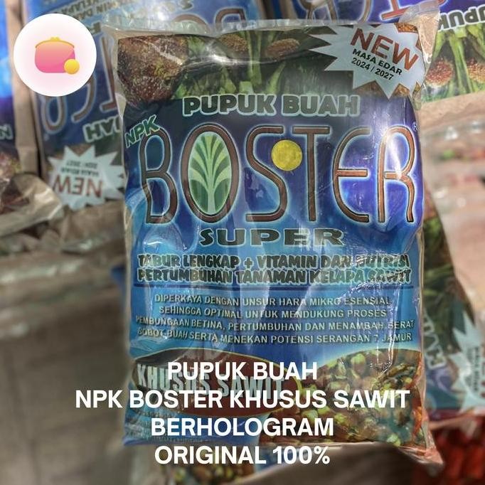 Terlaris Pupuk Buah Npk Boster Original Hologram Khusus Sawit
