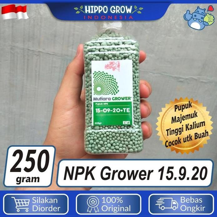 

Terlaris Repack Botol - Pupuk Npk Grower 15.19.20.Te - Isi 250Gr Ori Meroke