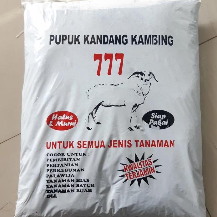 

Terlaris Pupuk Kandang Kambing Ypm 6,5Kg (Khusus Grab/Gojek)