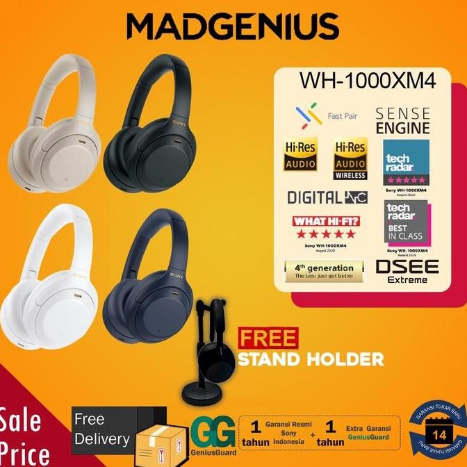 BARU SONY WH 1000XM4 WH-1000XM4 WH1000XM4 XM4 WIRELESS HEADSET NC ORIGINAL