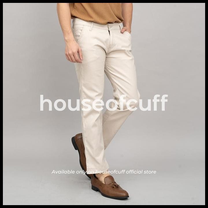 Houseofcuff Celana Panjang Chino Regular Off White Original Best Seller