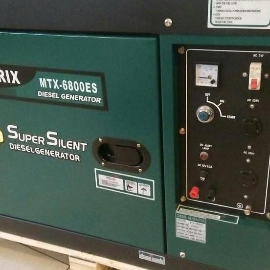 Generator Listrik / Genset Diesel Matrix MTX 6800 ES - 5000 watt