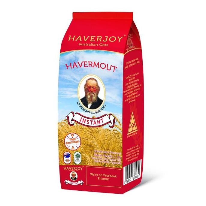 

Baru Havermout Haverjoy Australian Oats Instant 1Kg - Merah