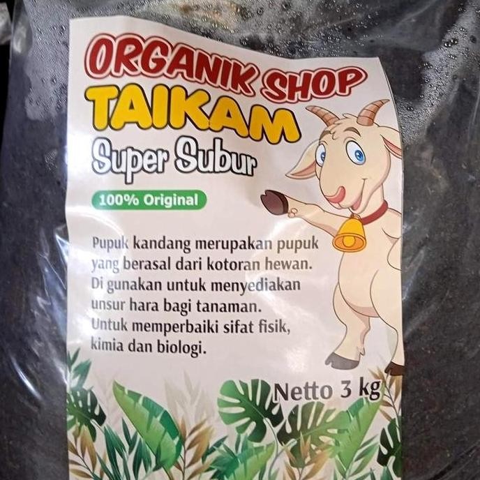 

Terlaris Pupuk Kandang Tai Kam (Kohe Kambing) Murni Fermentasi 3 Kg