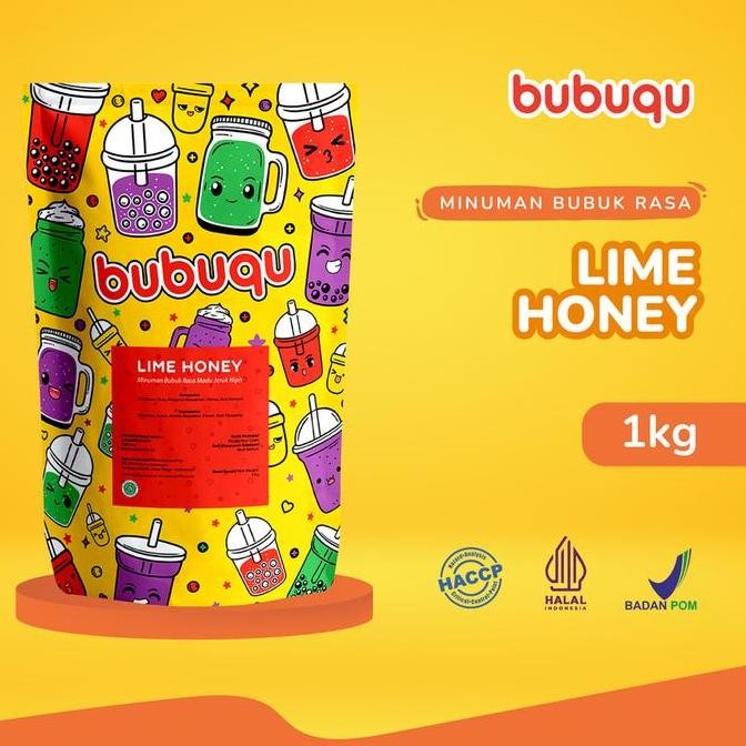 

BARU LIME HONEY POWDER DRINK BUBUQU 1 KG - MINUMAN BUBUK MADU JERUK NIPIS