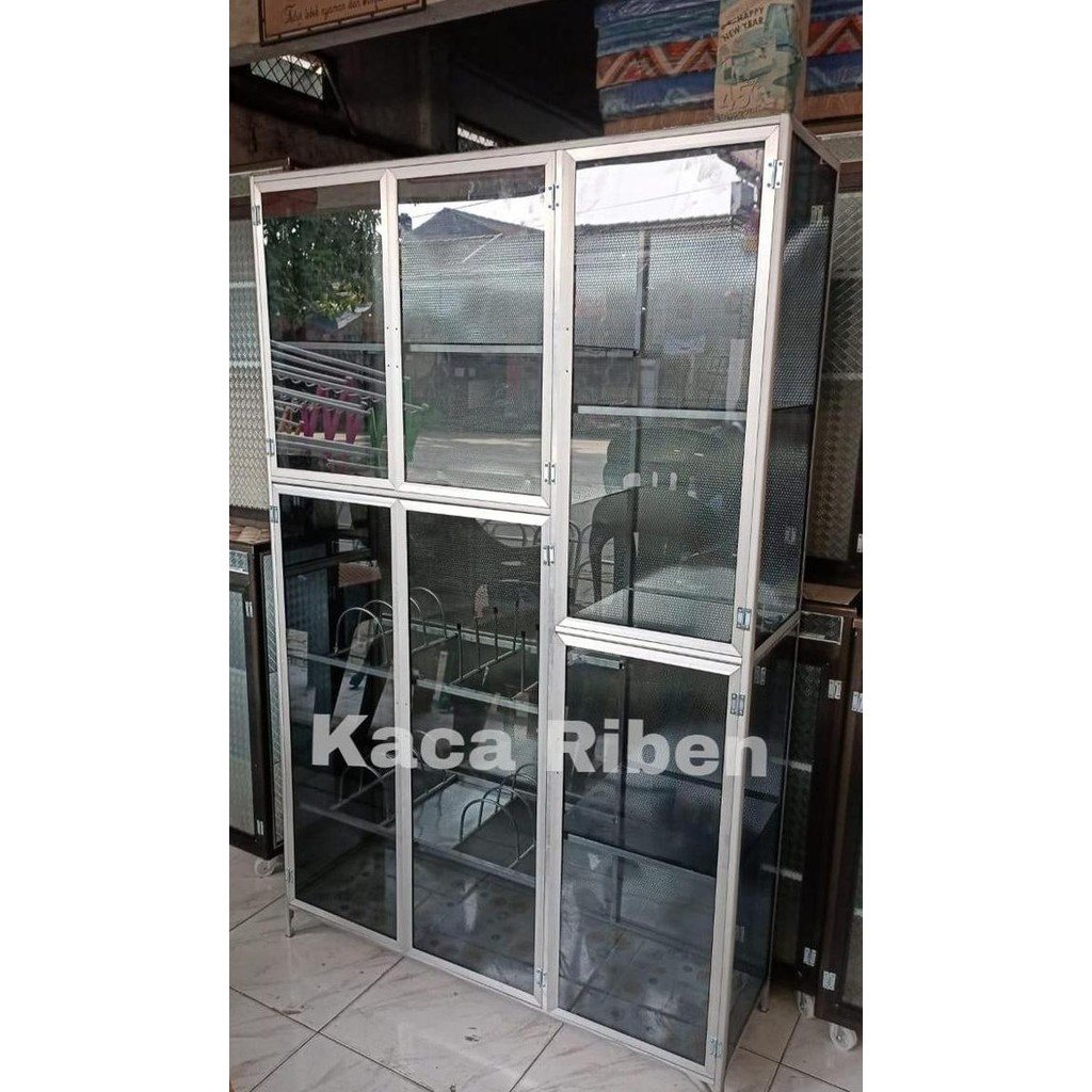 rak piring full box/full box/full box 3pintu/rak piring Termurah