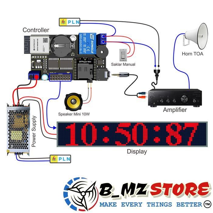 Controller Bel Sekolah Otomatis - Smart Bel - Bel Pabrik - Termurah Original Dan Terpercaya