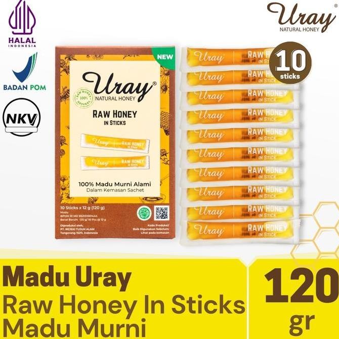 

BARU MADU URAY RAW HONEY IN STICKS 120 GR - MADU MURNI - MADU HUTAN
