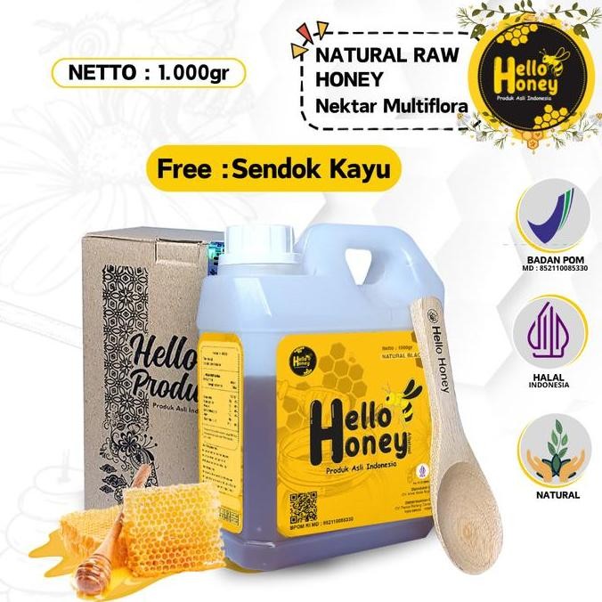 

BARU HELLOHONEY MADU HUTAN ASLI ( MANIS 1KG ) 100%