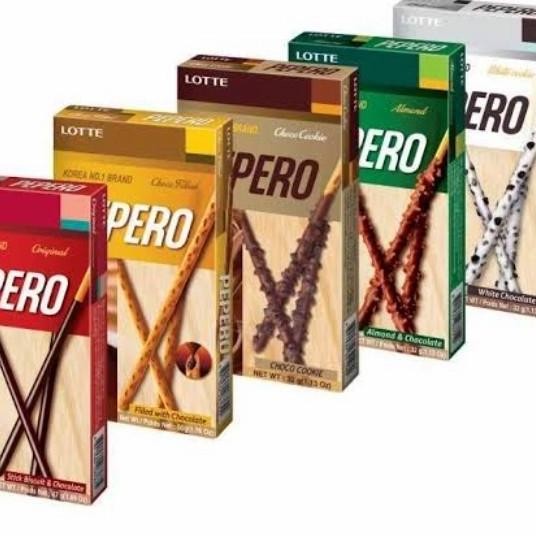 

Baru Lotte Pepero All Variant | Choco Cookie Almond Original Impor 32 Gram