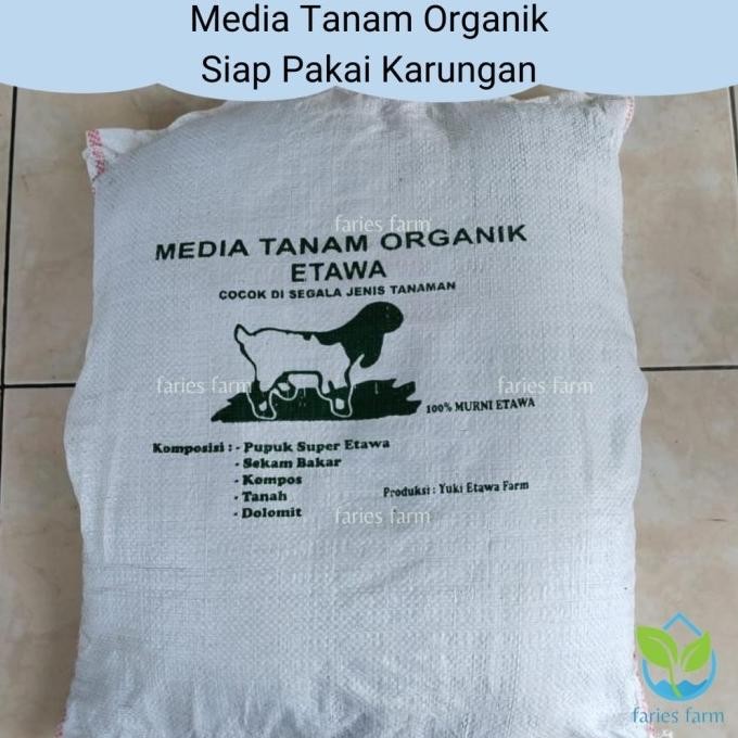 

Terlaris New Media Tanam Organik Etawa Media Lengkap Tanah Pupuk Kandang Sekam Dolomit Karung Terlaris