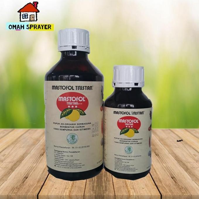 

Terlaris Mastofol Tristar Pupuk Cair Serbaguna Anorganik Npk 1 Liter 500 Ml