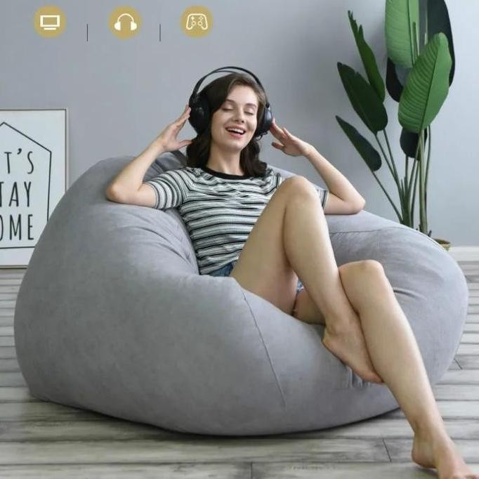 Murah 100X120Cm Beanbag Cover Bag Jumbo Bean Bag Sarung Bean Bag Cover Beanbag Cover