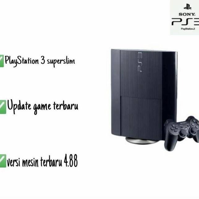new Playstation 3 superslim SONY PS3 seri cech- 40xx hdd 500gb 2 stick