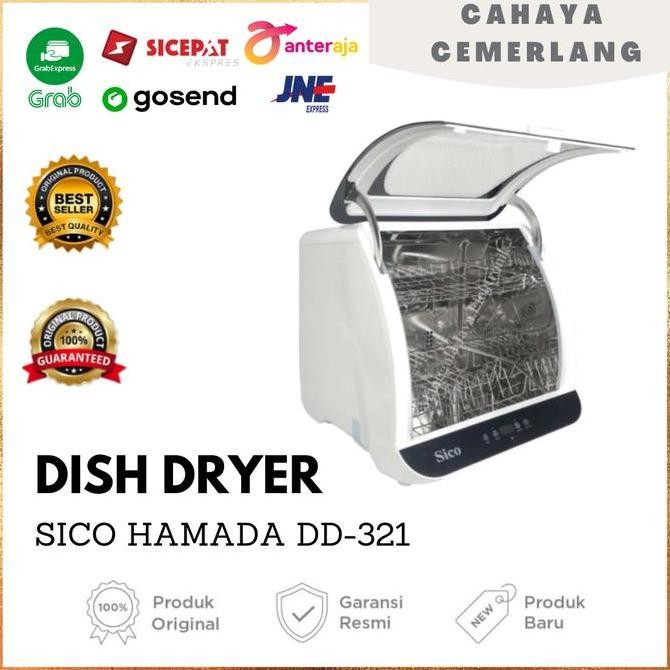 DISH DRYER SICO HAMADA DD-321 plus UV Pembunuh Bakteri