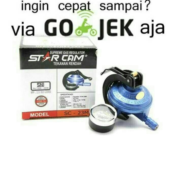 Kepala Gas / Regulator Gas Jepit Starcam (Meter)