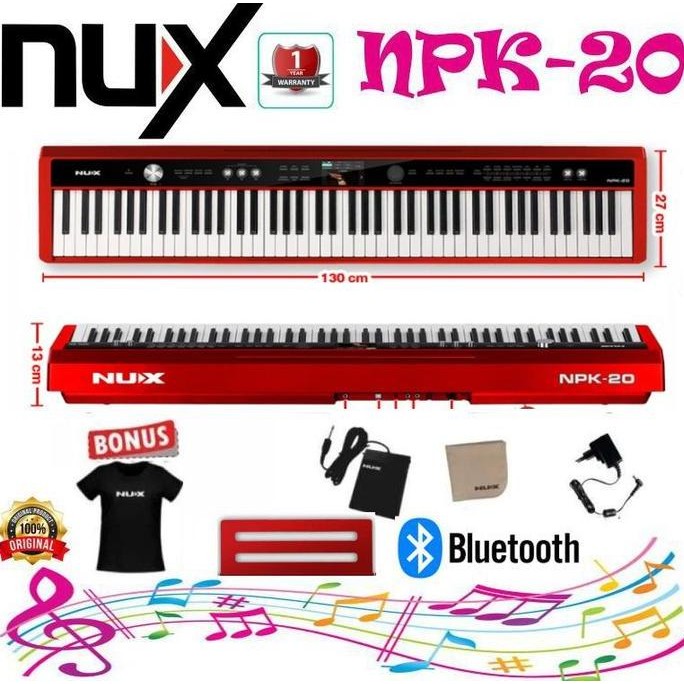Terlaris Nux Npk-20 Digital Piano 88 Keys Hammer-Action Piano Nux Npk20