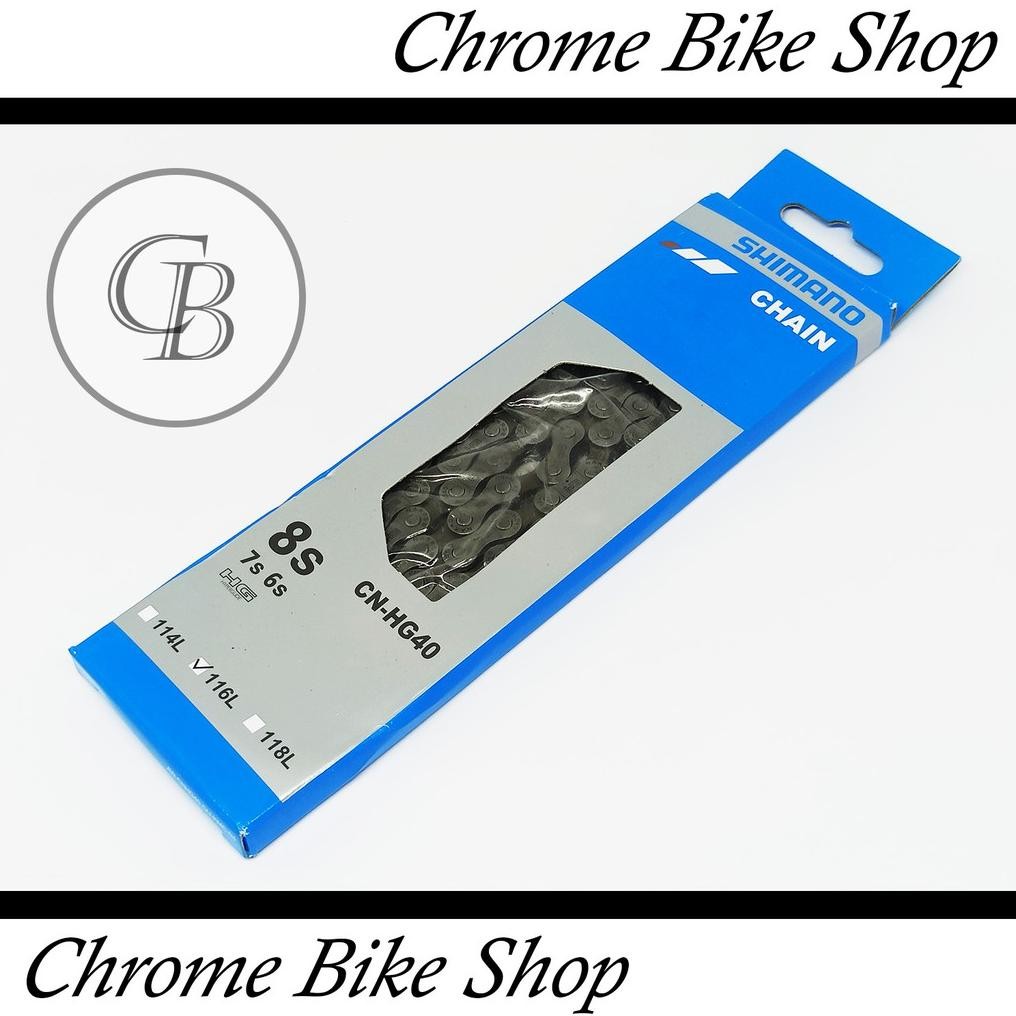 Rantai Drivetrain Chain Sepeda 8 Speed Shimano HG40 Murah Ori Original