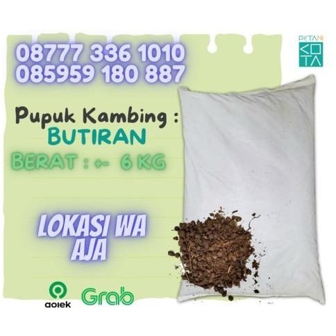 

Terlaris New Pupuk Kandang Kambing Organik Fermentasi Kering 6 Kg Murni - Butiran