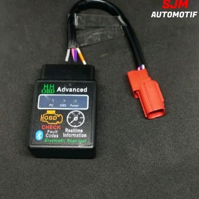 SCANNER OBD2 MOTOR DIAGNOSTIC BLUETOOTH SUPPORT MOTOR KHUSUS YAMAHA HONDA SOKET EURO 5