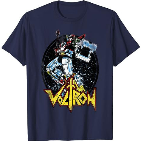 Kaos Voltron Retro Defender Colorful Fight Sword T-Shirt Baju Unisex Vintage 100% Cotton Combat 24s 