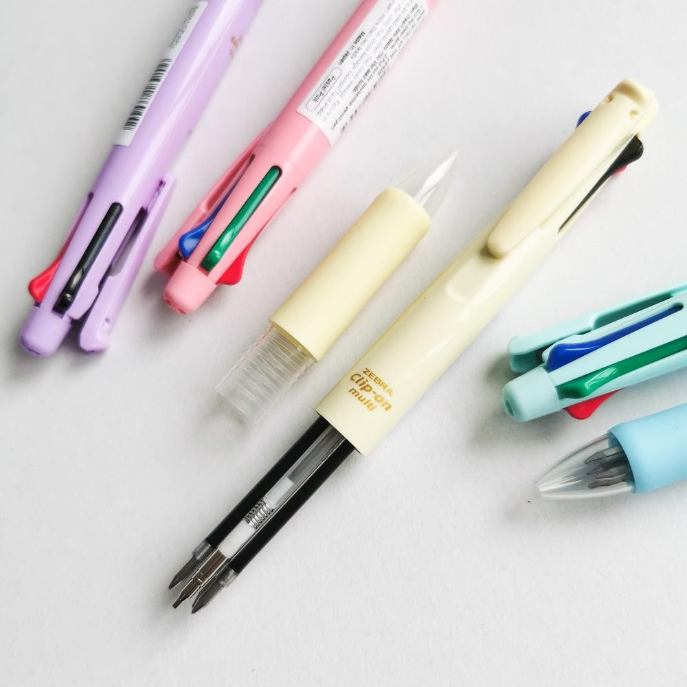 

Ready Pulpen Zebra Multi Cute Pastel 4 In 1 / Zebra Multi Clip