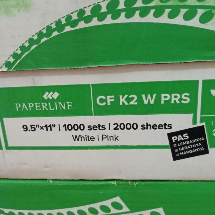 

BEBAS ONGKIR - kertas komputer continuous form paperline 2ply 9,5x11:2 PRS 1000 seat