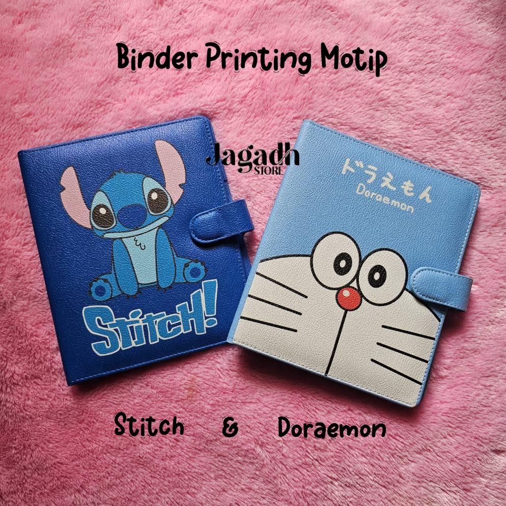 

Ready Binder Printing Doraemon Dan Stitch Ukuran A5 20Ring & B5 26Ring