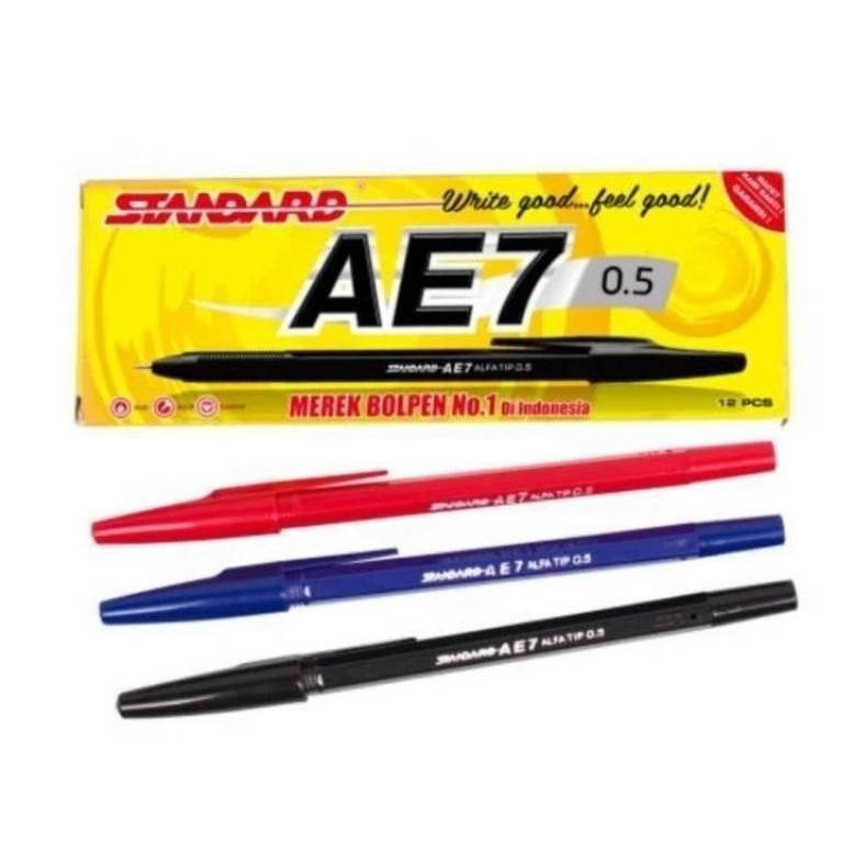

Ready Pulpen Standard Ae7 0,5Mm / Ballpoint Pen Standar (12Pcs)