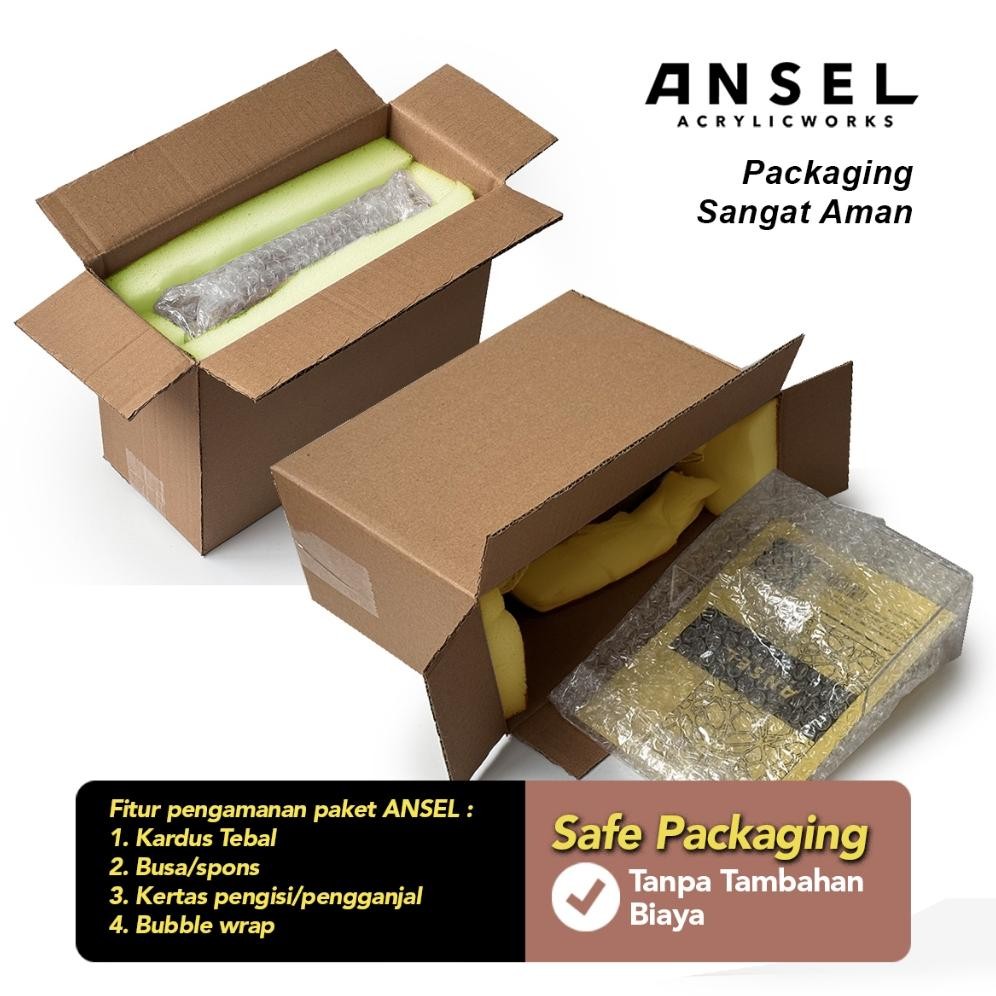 

Ready Ansel Tempat Brosur Akrilik Dinding Gantung / Acrylic Flyer Holder - 1/3 A4 - Tipe D