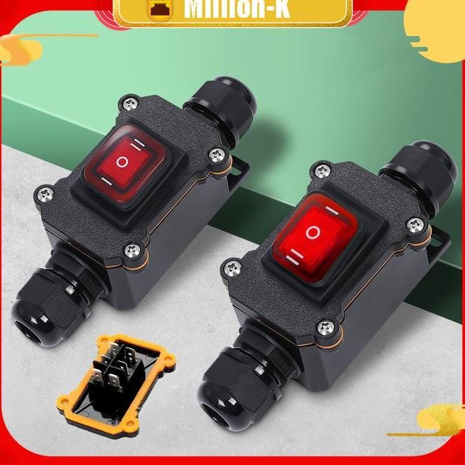 Promo Saklar Kotak Tahan Air Junction Waterproof Junction Box Switch  Anti Air Hujan Sakelar Outdoor