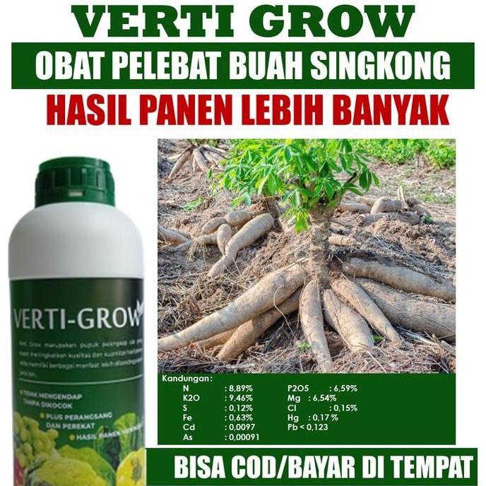 

Terlaris (Promo) 500 Ml Vertine-Grow Pupuk Npk Organik Cair Pelebat Singkong Subur Dan Berbuah Maksimal - Pupuk Singkong Paling Bagus Dan Tahan Saat Musim Hujan, Pupuk Organik Cair Melebat Singkong Kebun Terbaik 100% Original