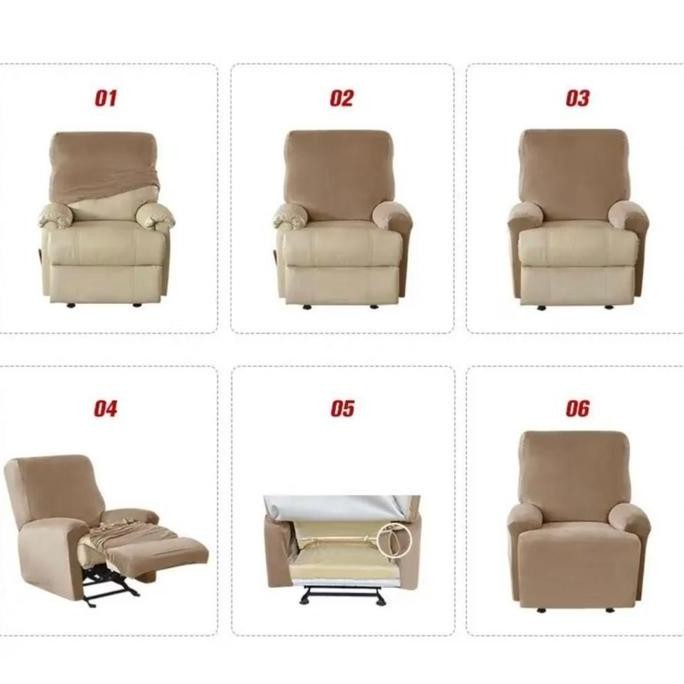 baru sarung sofa reclining / sarung sofa selonjoran / cover sofa reclining