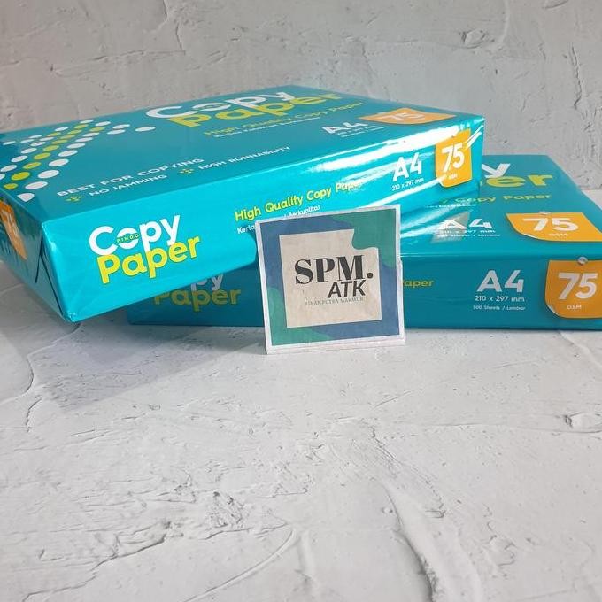 

BEBAS ONGKIR - (5 Rim)Kertas HVS Copy Paper A4 75 Gr khusus instant/Sameday