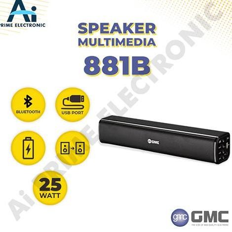 GMC 881B Speaker Wireless Portable Bluetooth Super Bass Speker Panjang