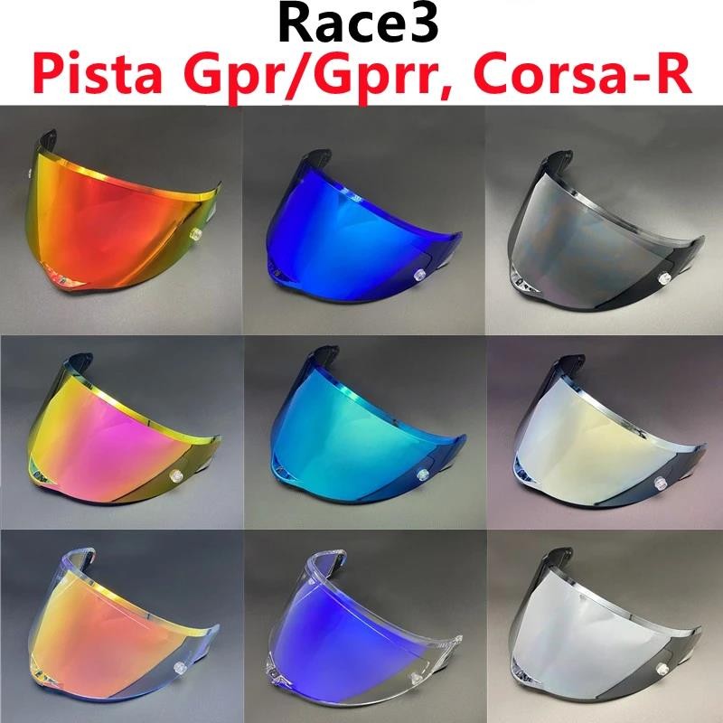 

Pelindung helm sepeda motor untuk AGV PISTA GPR GPRR CORSA R RACE 3 Pelindung Helm Kaca Depan Uv-per