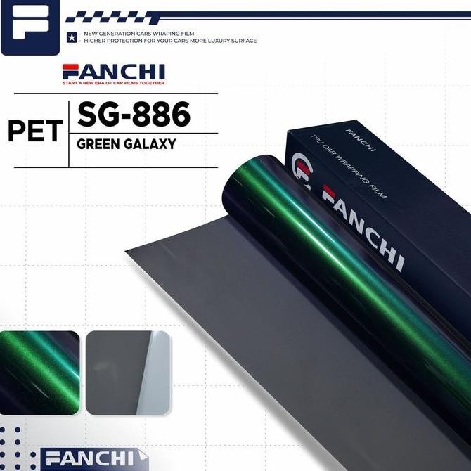 

Promo 50CM Sticker FANCHI PET134 ID-8834 Grass Green Red Galaxy PET per 50CM COD