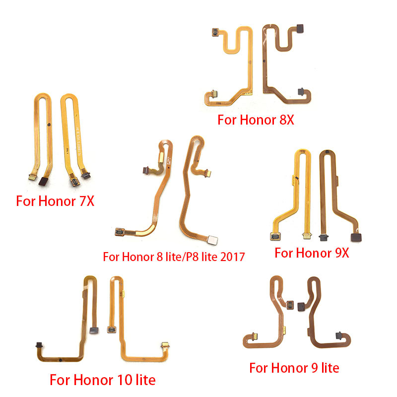 Pemindai Sensor Sidik Jari BARU Touch ID Connecter Flex Cable Untuk Huawei Honor 8 9 10 lite 7X 8X 9